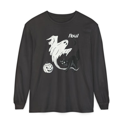Boo Phonetic Spooky Long Sleeve Comfort Colors T-Shirt