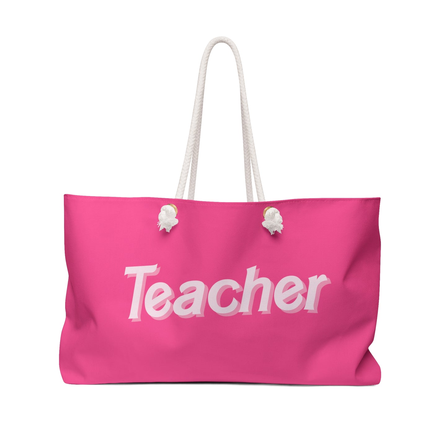 Pink Teacher Oversized Therapy Tote