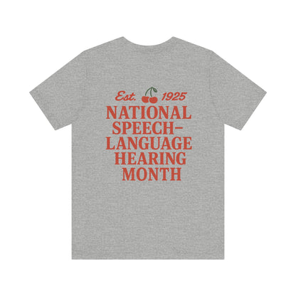 NSLHM Cherries Jersey T-Shirt | Front and Back Print