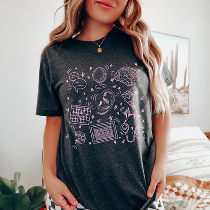 Speech & Hearing Doodles Jersey T-Shirt