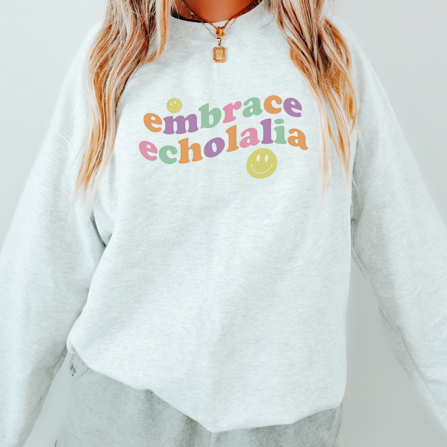 Embrace Echolalia Wavy Crewneck Sweatshirt