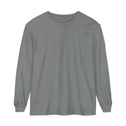 Custom Logo Comfort Colors Long Sleeve T-Shirt | Left Chest & Back Print