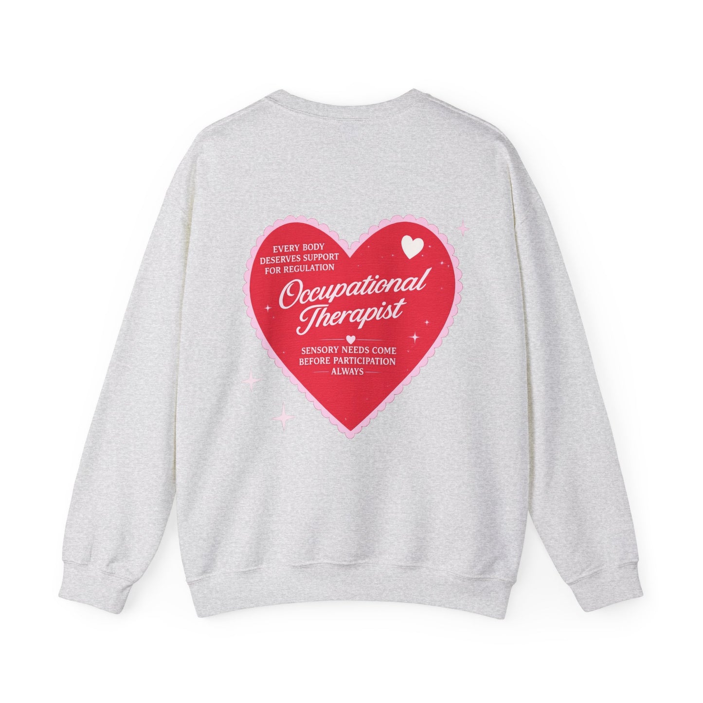 OT Heart Patch Sweatshirt | Front and Back Print