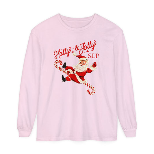 Holly & Jolly SLP Long Sleeve Comfort Colors T-Shirt