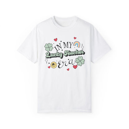 In My Lucky Teacher Era Comfort Colors T-Shirt