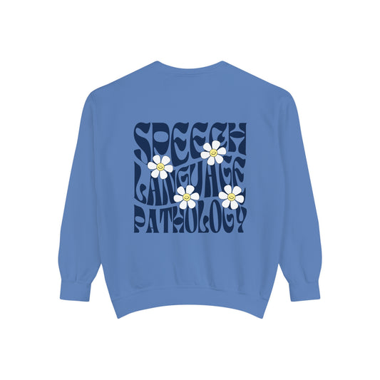 Speech Retro Daisy Comfort Colors Sweatshirt
