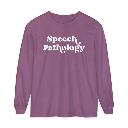 Speech Pathology Long Sleeve Comfort Colors T-shirt