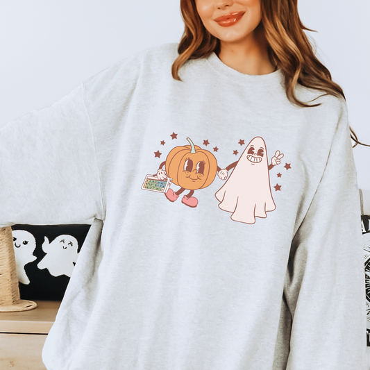 Pumpkin and Ghost AAC Crewneck Sweatshirt