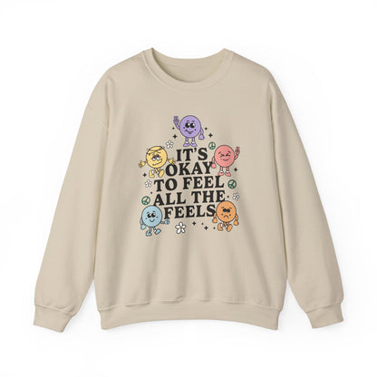 It's Okay to Feel All The Feels Crewneck Sweatshirt