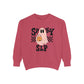 Spooky SLP Checkerboard Comfort Colors Sweatshirt