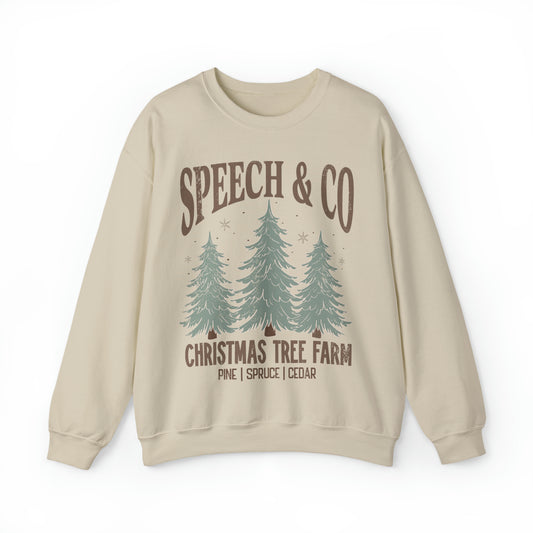 Speech & Co Christmas Tree Farm Crewneck Sweatshirt