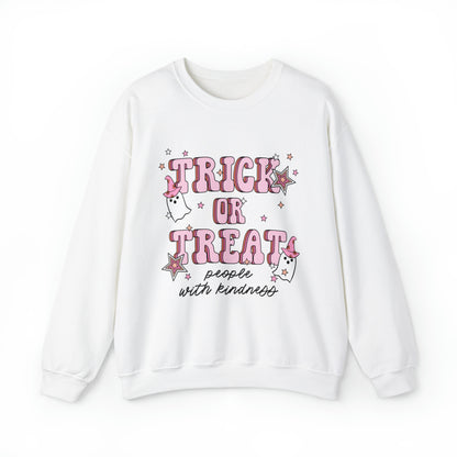 Trick or Treat People With Kindness Crewneck Sweatshirt