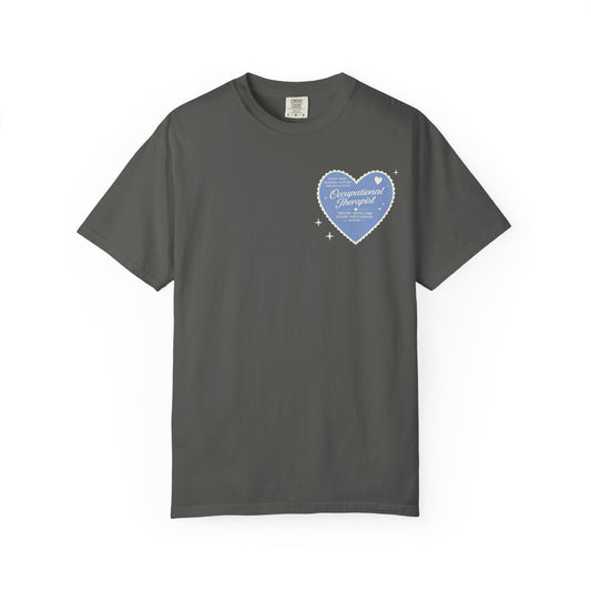 OT Heart Patch Comfort Colors T-Shirt | Front and Back Print