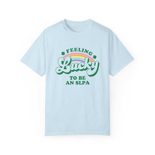 Feeling Lucky to Be an SLPA Comfort Colors T-Shirt
