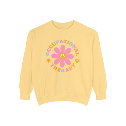 Occupational Therapy Daisy Multicolored Comfort Colors Sweatshirt