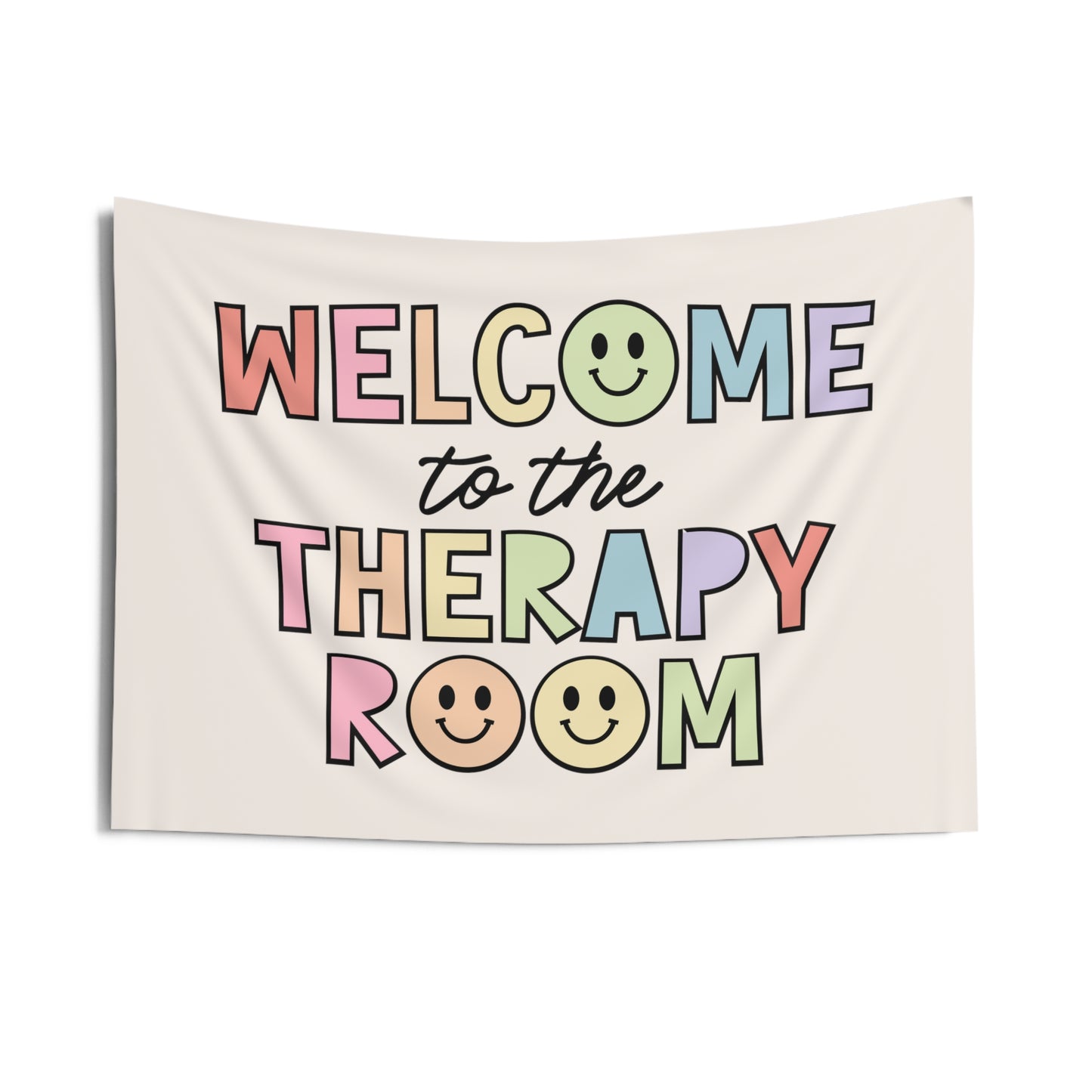 Welcome to the Therapy Room Wall Tapestry