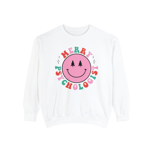 Merry Psychologist Smile Comfort Colors Sweatshirt