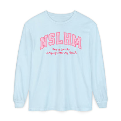 NSLHM Varsity Long Sleeve Comfort Colors T-Shirt