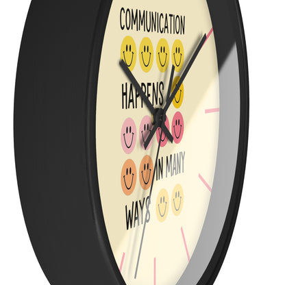 Communication Happens In Many Ways Wall Clock