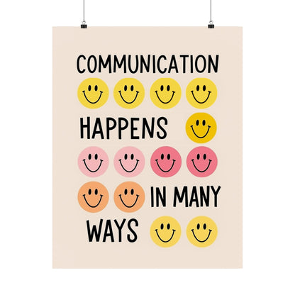Communication Happens In Many Ways Poster