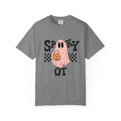 Spooky OT Checkerboard Comfort Colors T-Shirt