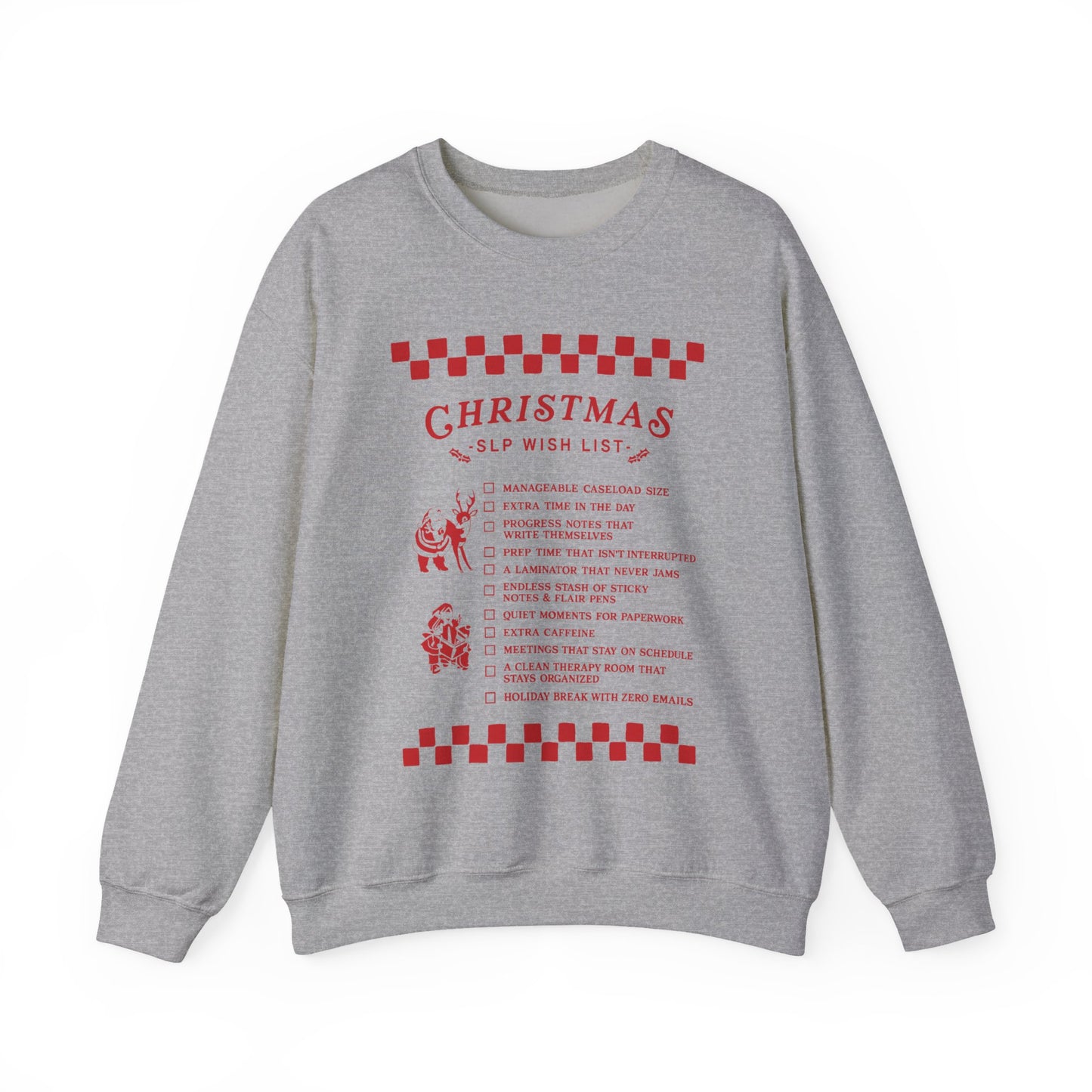 Christmas SLP Wish List Crewneck Sweatshirt