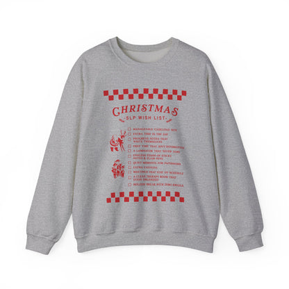 Christmas SLP Wish List Crewneck Sweatshirt