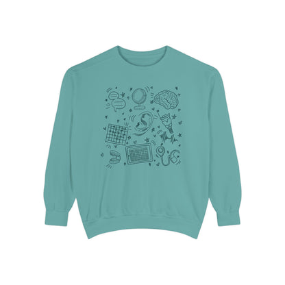 Speech & Hearing Doodles Comfort Colors Sweatshirt