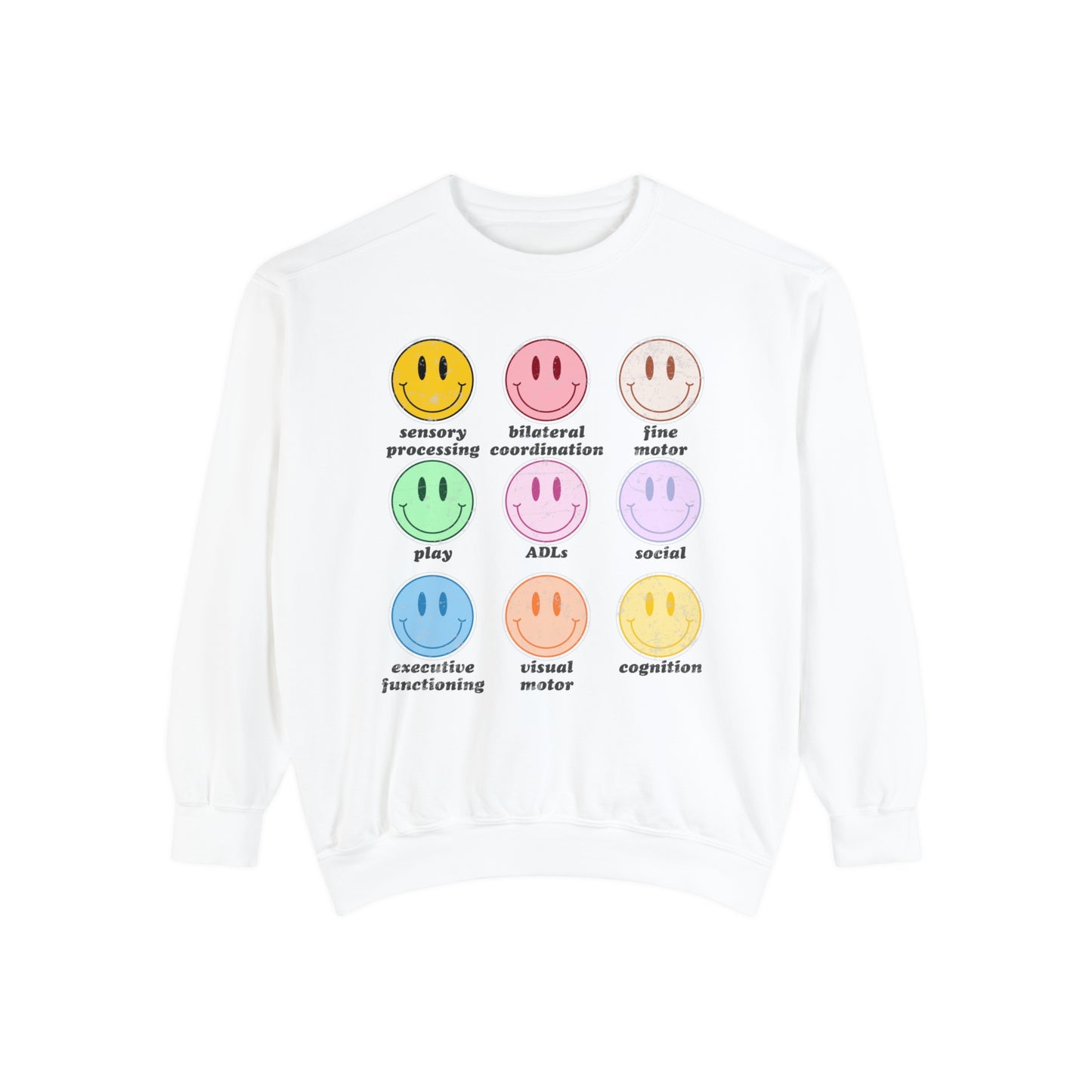 Retro Smiley OT Scope Comfort Colors Sweatshirt
