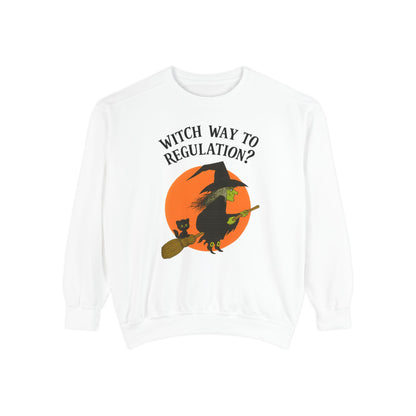 Witch Way to Regulation Comfort Colors Sweatshirt