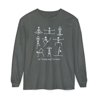 No Wrong Way To Move Long Sleeve Comfort Colors T-Shirt