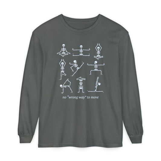No Wrong Way To Move Long Sleeve Comfort Colors T-Shirt