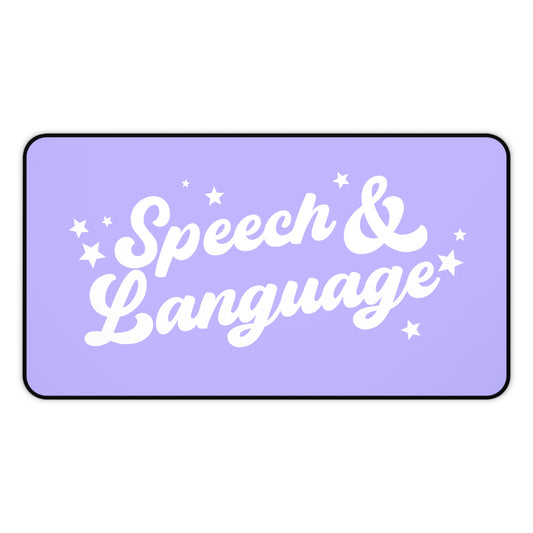 Speech & Language Stars Desk Mat