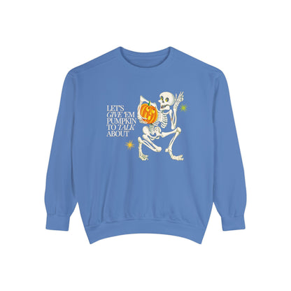 Pumpkin to Talk About Comfort Colors Sweatshirt