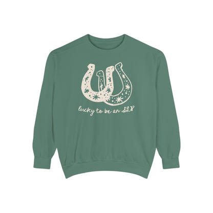 Lucky SLP Horseshoe Comfort Colors Sweatshirt