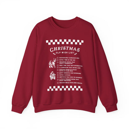 Christmas SLP Wish List Crewneck Sweatshirt
