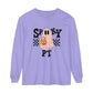 Spooky PT Checkerboard Long Sleeve Comfort Colors T-Shirt
