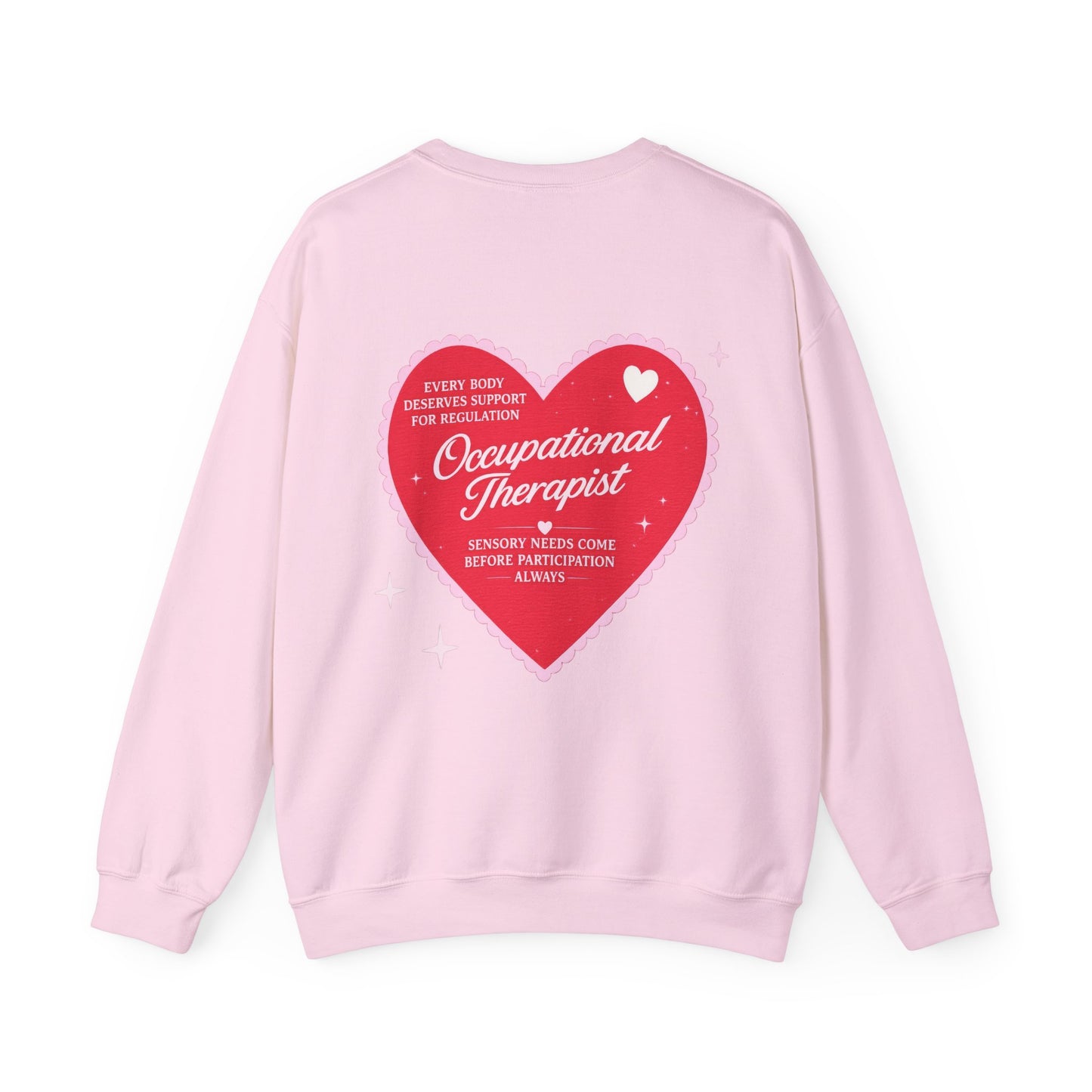 OT Heart Patch Sweatshirt | Front and Back Print