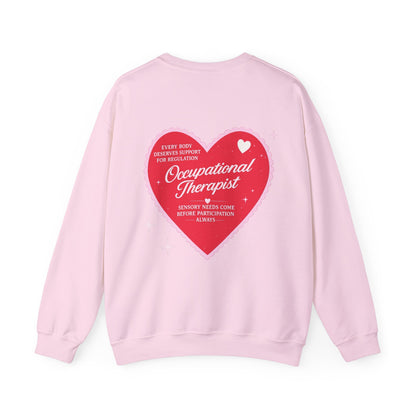 OT Heart Patch Sweatshirt | Front and Back Print