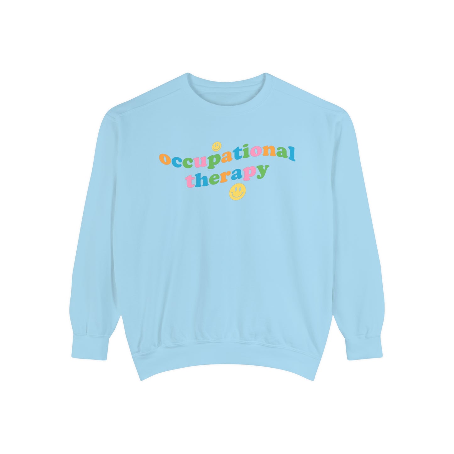 Occupational Therapy Wavy Comfort Colors Sweatshirt