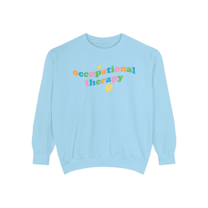 Occupational Therapy Wavy Comfort Colors Sweatshirt