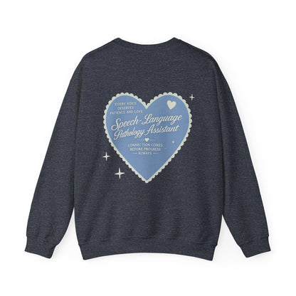 SLPA Heart Patch Sweatshirt | Front and Back Print