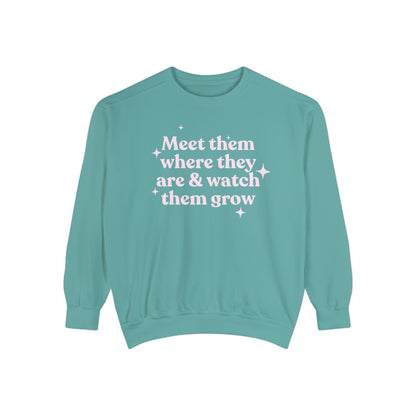 Meet Them Where They Are Comfort Colors Sweatshirt