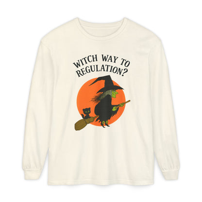 Witch Way to Regulation Long Sleeve Comfort Colors T-Shirt