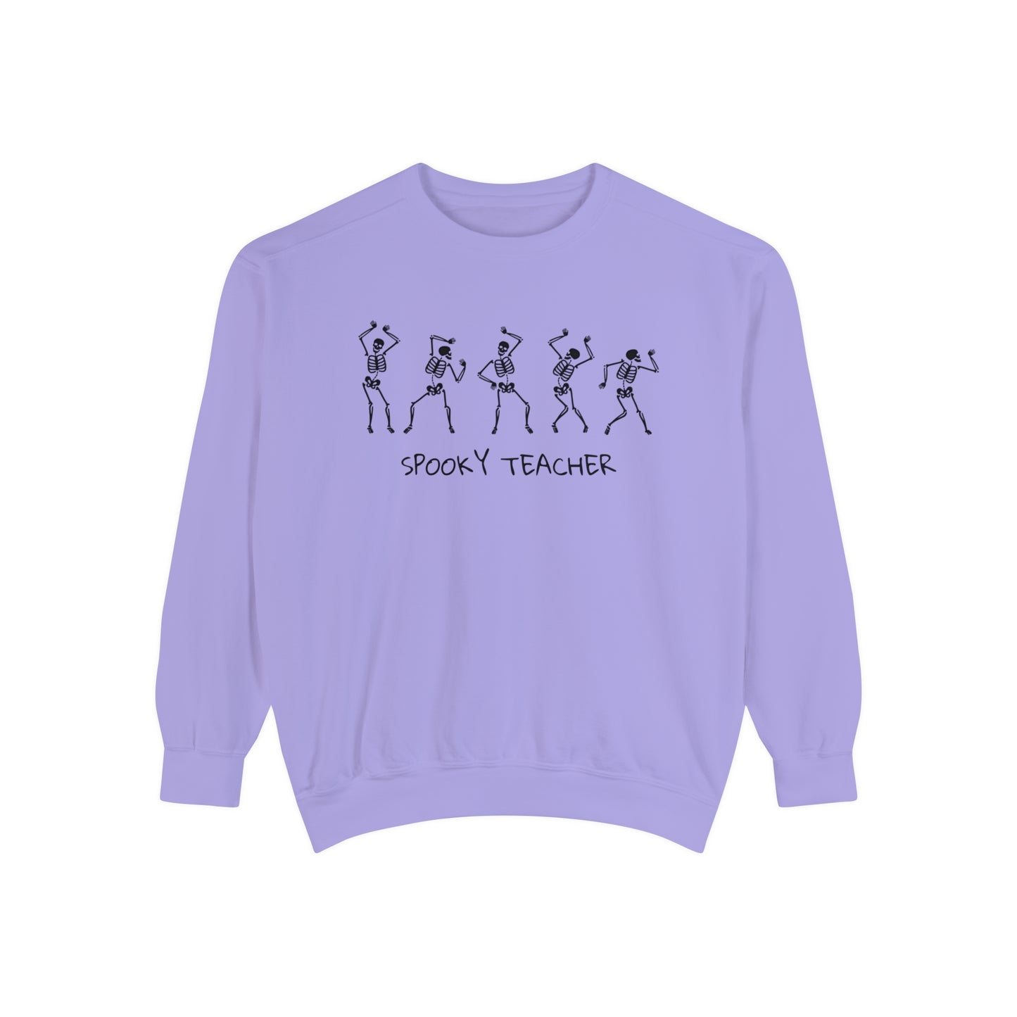 Spooky Teacher Skeletons Comfort Colors Sweatshirt