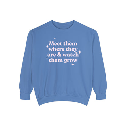 Meet Them Where They Are Comfort Colors Sweatshirt