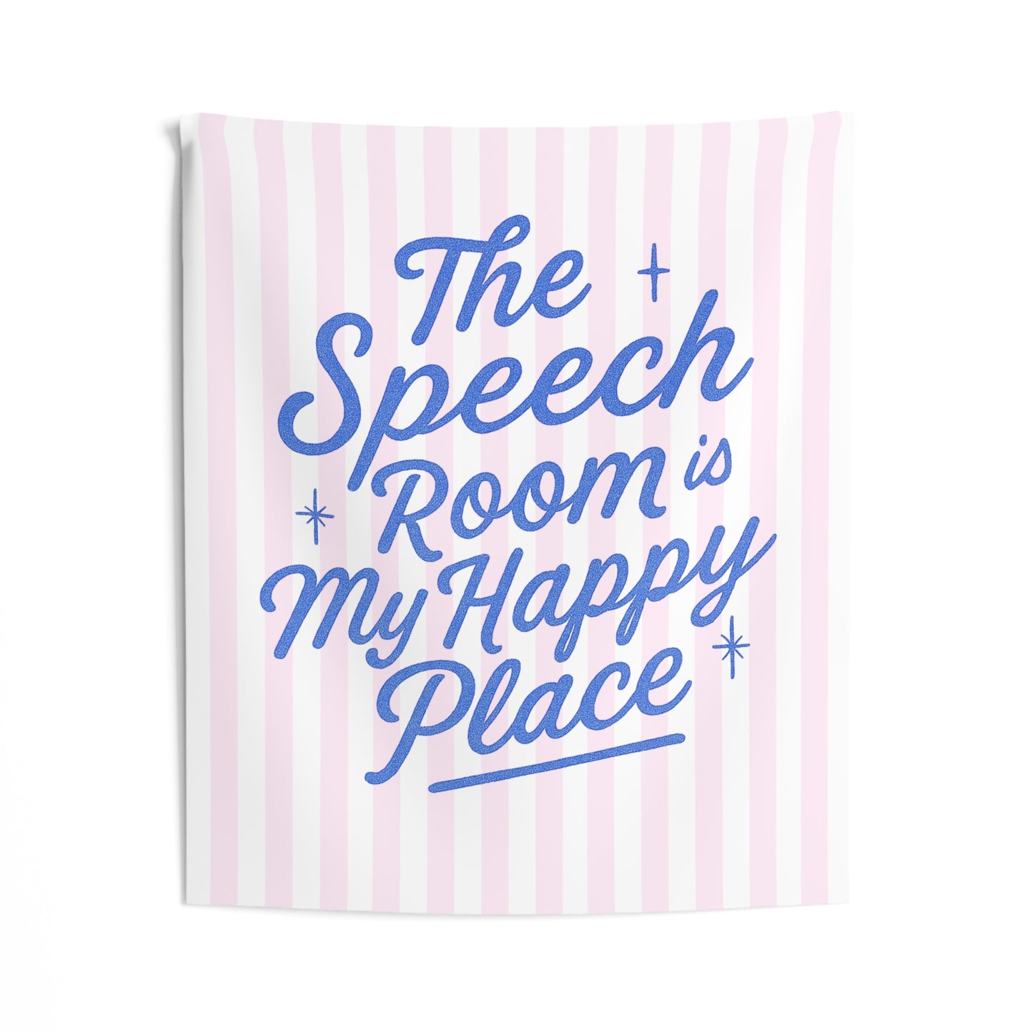 Speech Room Happy Place Tapestry