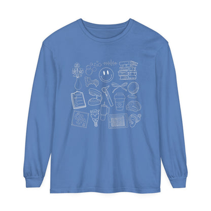 Speech-Language-Hearing Long Sleeve Comfort Colors T-Shirt
