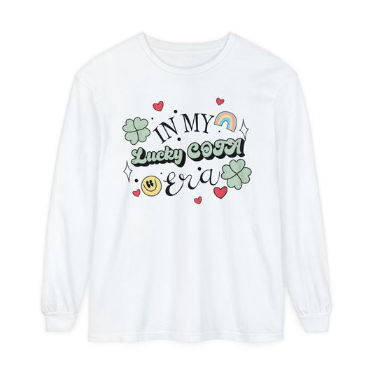 In My Lucky COTA Era Long Sleeve Comfort Colors T-Shirt