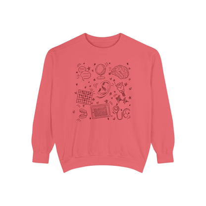 Speech & Hearing Doodles Comfort Colors Sweatshirt